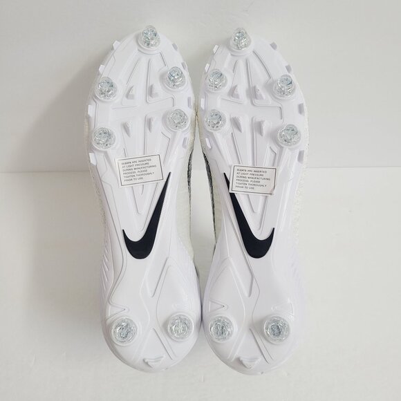 Nike Alpha Menace Elite 2 Flyknit Football Cleats CI1530-100 Size 11.5 White #1 main image 8